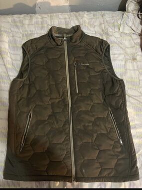 PNUMA Men's Quilted Olive Green Insulated Vest